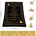 thumbnail image 2 of Christian Gifts for Men, Religious Gifts for Men Faith Bible, Man of God Gifts Blanket for Men, Men Christian Gifts Blanket 60"X 50", Spiritual Gifts for Men, Bible Verse Blanket, 2 of 6