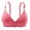 M-Watermelon Red, variant on Kcodviy Women's Comfortable and Transparent Cotton Sports Bra Shoulder Strap Cordless Backless Sports Bra Spongeless with Convertible Shoulder Bra Packs Straps