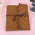 thumbnail image 2 of DIY Scrapbook Photo Album Memory Sticky Album Retro Simulation Ivory Buckle PU Leather Cover Loose Album Iron Album for, 2 of 8