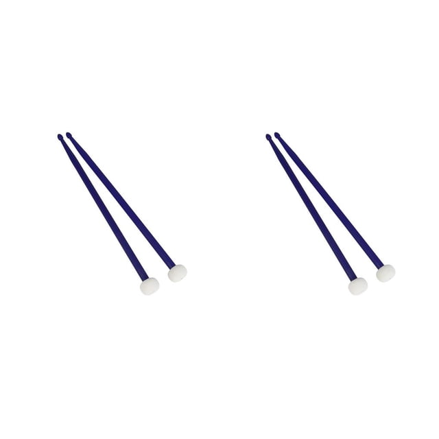 Greeniant Baquetas de timbales multicolores, práctica clásica antideslizante multifunción, martillo de tambor estable para estudiantes, azul Azul oscuro 2piezas