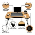 thumbnail image 3 of Portable laptop desk ideal for eating, reading and writing in bed, on the sofa, on the floor - stable, durable and foldable, 3 of 5