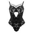 thumbnail image 1 of Gibobby Conjunto de lencería Sexy Lencería Sexy para Mujer Baby Doll Mujer Sexy Color Negro Mono Sensual y Elegante Fina Lenceria para Dama(Negro, M), 1 of 3