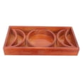 thumbnail image 1 of Tarot Card Holder Stand Crystal Display Plate Desktop Wooden Moon Phase Tray, 1 of 8