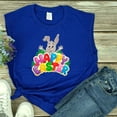 thumbnail image 4 of Camiseta sin mangas de verano de Pascua con cuello redondo suelto informal estampado para mujer Fridja  qr2242, 4 of 5