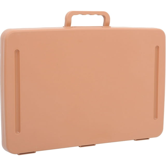 RENACLIPY Computer Desk for Bed 1Set Orange Plastic Rectangular for Study Areas Back to School