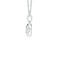 thumbnail image 2 of ANGARA IGI Certified Lab Grown 1 Ct Diamond Pendant for Women in 14K White Gold (Size-7.7x5.7mm| Color-F-G| Clarity-VS) | April Birthstone, Anniversary, Jewelry Gift for Women | Diamond Necklace, 2 of 7