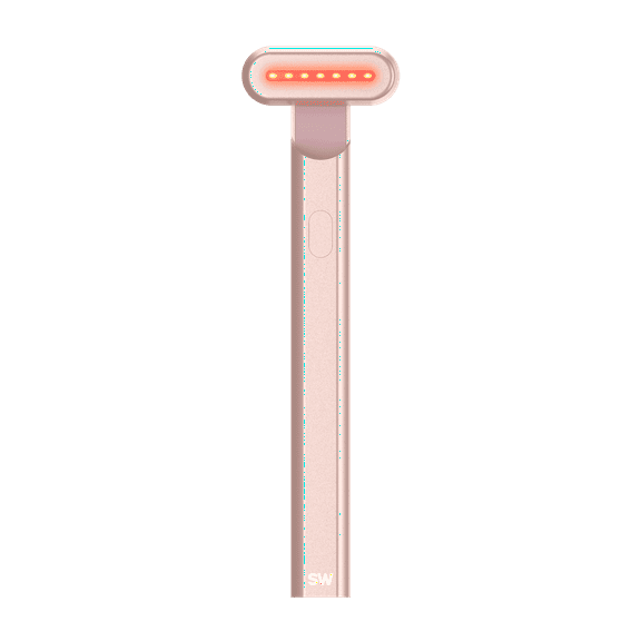 Solawave 4-in-1 Red Light Therapy Skincare Wand - Facial Massage, Galvanic Current, and Warmth - for Face & Neck - FDA Cleared