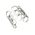 thumbnail image 1 of Sonducket Pulseras anchas y huecas, doradas, duraderas, con gran apertura, brazaletes, anticorrosión, joyería de moda resistente, fiesta de cumpleaños Ropa, zapatos y accesorios Miscelánea Plata Sonducket AP014502-02, 1 of 6