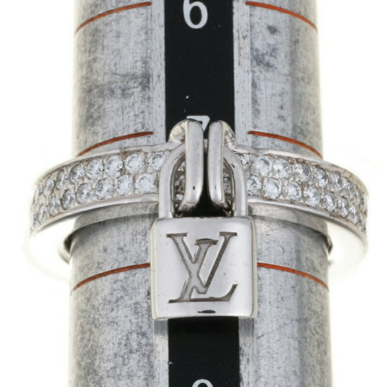 Louis Vuitton Lock It diamonds and gold ring
