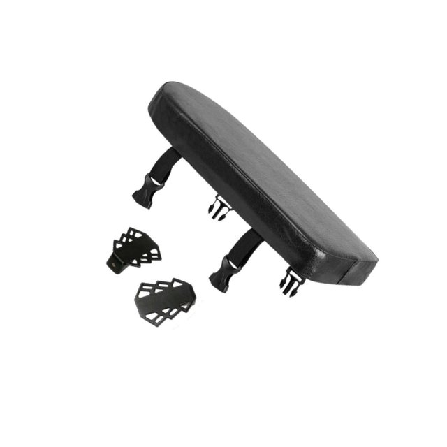 relayinert Bicycle Rear Seat Cushion Comfortable for Men Women Bike Rear Saddle Black Length 30cm
