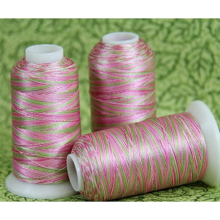 Madeira Variegated Rayon Embroidery Thread #2101 Multi Baby Blue/Pink/Mint