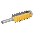 thumbnail image 3 of 8 Shank Woodworking Cutter Rail Stile Router Bit Line Wave Type Wood Milling Knife(Multi Tooth Woodworking Cutter 8 x 55 ), 3 of 9