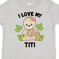 thumbnail image 4 of Inktastic Cute Sloth I Love My Titi with Green Leaves Boys or Girls Toddler T-Shirt, 4 of 5