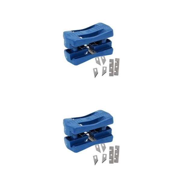 Riwesomey Juego de máquinas de bandas laterales, cortadora profesional de doble filo, cola resistente al desgaste, herramientas manuales de Tipo 1 2piezas