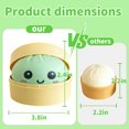 thumbnail image 2 of Juguete Squishy de Dumpling XDXM Súper Suave de Retorno Lento Verde, 2 of 8