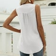 thumbnail image 4 of QUINDOS Womens Tank Tops Plus Size White Exercise Sleeveless Summer V Neck Sexy Casual Tops Regular Printing Sleeveless Vest Tops Camisoles for Women Plus Size, 4 of 9