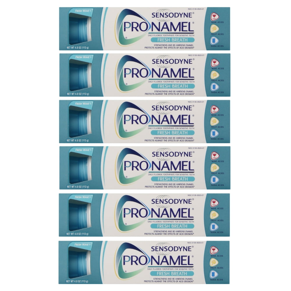 6 Pack Sensodyne Pronamel Toothpaste Fresh Breath Protects from Acids