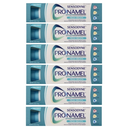 6 Pack Sensodyne Pronamel Toothpaste Fresh Breath Protects from Acids  4 oz Each