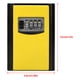 thumbnail image 3 of Caja de almacenamiento de llaves, combinación de 4 dígitos Contraseña Caja de llaves de seguridad Cerradura de combinación de seguridad Instalación sin esfuerzo VoborMX herramienta, 3 of 8