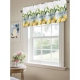 thumbnail image 6 of Lemon Curtain Valances for Windows, Summer Watercolor Fruit Green Leaf in Vase Kitchen Valance Window Treatment, Light Filtering Block Curtains for Bathroom/Bedroom/Living Room 54'' x 18'', 6 of 9