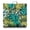 Aloha Seat Cushion, variant on Aloha Seat Cushion&nbsp;– 22x22 Inch Square Pillow, Dutch Velvet, Retro Hawaiian Print (Fun Beach House Style)