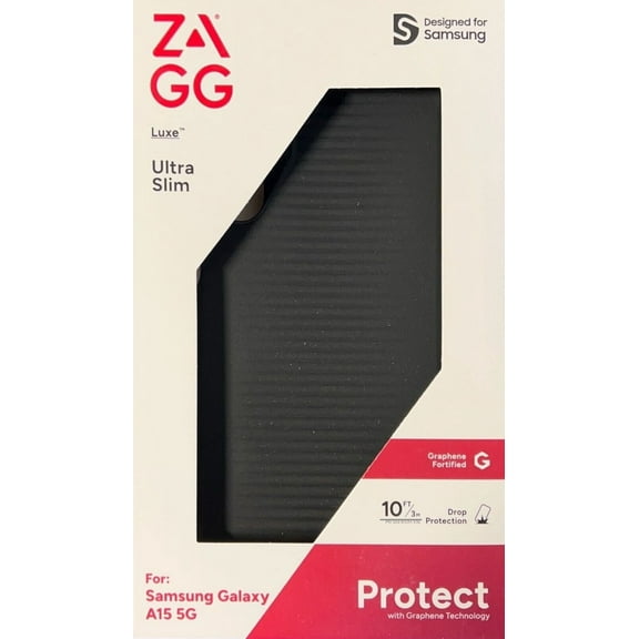 ZAGG Gear4 Luxe Ultra Slim Case for Samsung Galaxy A15 5G Black