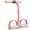 Light Pink, variant on 6-Strand Heavy Duty Abdominal Crunch Fitness Equipment, 3 in 1 Pedal Resistance, Multifunction Pedal Trainer with 6 Tubes for Strength Training Tummy