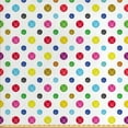 thumbnail image 1 of Colorful Sofa Upholstery Fabric by the Yard, Repeating Small and Bigger Balls on a Plain Background Play Time Elements, Decorative Fabric for DIY and Home Accents, Multicolor by Ambesonne, 1 of 4