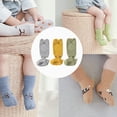 thumbnail image 5 of Rodilleras 3 Pares, Calcetines De Piso Antideslizantes 3 Pares, Gatear con Rodilleras para Bebés, Rodilleras para Bebés Gatear Calcetines De Piso De Aprendizaje Anticaídas, 5 of 5