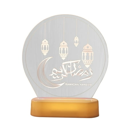 

Muslim Allah 3D Night Light Islam Color Desk 7 Muhammad Change Lamps Acrylic Customize Deceration Home Visual