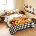 thumbnail image 2 of Erosebridal Pumpkin Truck Full Size Bedding Sets, Fall Full Size Bed in a Bag, Fall Pumpkin Truck, Halloween Reversible 7pcs, 2 of 6
