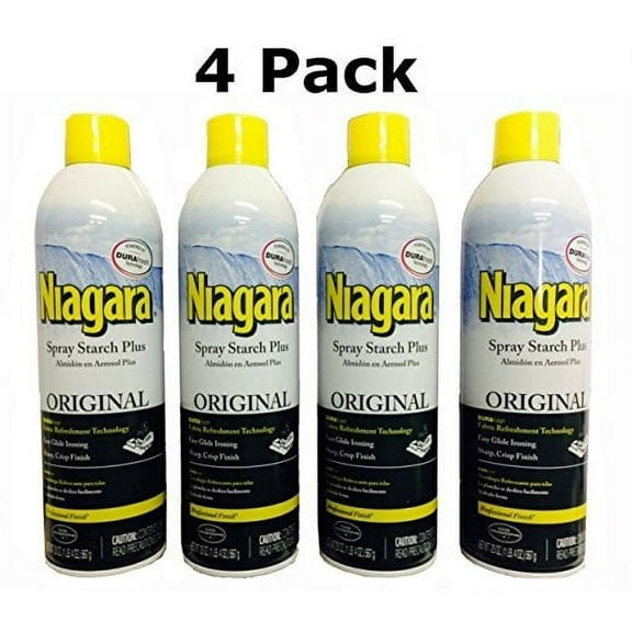Niagara Spray Starch Plus 20oz - Original with DURAfresh Technology (4-Pack)