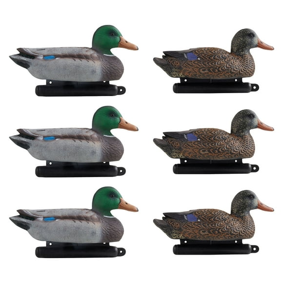 VEVOR Duck Decoy Outdoor Teal Decoy Realistic Plastic Floating Duck for Hunting 6-Pack