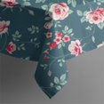 thumbnail image 5 of Pioneer Flower Floral Print Pattern Square Tablecloth,Waterproof Square Table Cover,Wipeable Spillproof Washable Table Cover for Home Kitchen Party Decor 60"x60"(152x152cm), 5 of 6