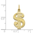 thumbnail image 3 of FB Jewels 10K Yellow Gold Solid Polished Dollar Sign Charm, 3 of 3