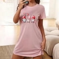 thumbnail image 2 of Jamicy Modest Sleep Dresses for Women Gifts for Women Women's Nightgown Cute Print Sleep Shirts Soft Nightshirt Lightweight Pajamas Dress, 2 of 5