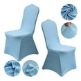 thumbnail image 1 of Xiao Hua Funda Elástica para Silla de Fiesta Azul Cielo -2 Piezas, 17.72 X 17.72 X 35.43 Pulgadas, Tela Elástica Resistente a las Arrugas, Funda para Silla de Decoración para Banquete de Boda,, 1 of 5