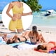thumbnail image 3 of Eigraketly Traje de baño de mujer con cordón atado inalámbrico acolchado conjunto de deportes de baño vacaciones de verano poliéster Nylon traje de Traje de baño Amarillo M Eigraketly OD021111-07, 3 of 6