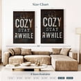 thumbnail image 4 of Elephant Stock Get Cozy Typography Wall Art - Vertical Canvas Wall Art - Living Room Wall Decor - Inspirational And Typography Canvas - Brown And White Decor - 32" x 48", 4 of 8
