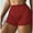 Red, variant on Loopsun Womens Pajama Shorts, Women's Large Size Thin Casual Solid Color Short Sleeping Pants Black L