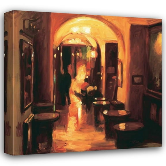 Pam Ingalls 20x20 Gallery Wrapped Canvas Wall Art Titled - Italian Restaurant