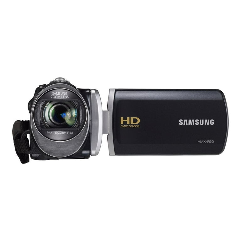 HMX-F90 Camcorder - 720p - 5.0 MP - 52x optical zoom - flash card - black - Walmart.com