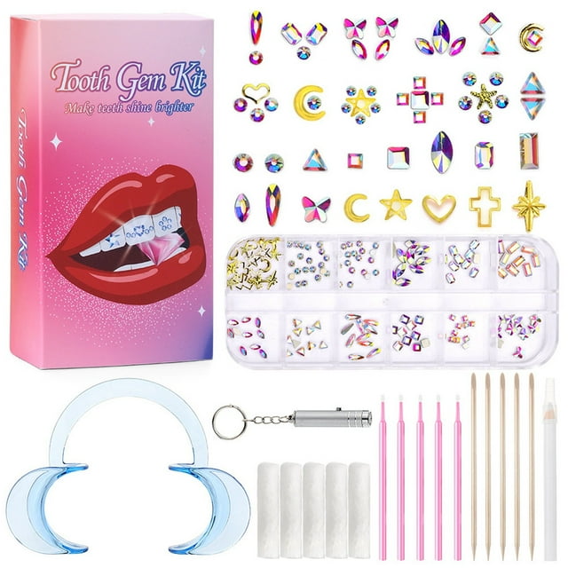 Drill Set Drill Decoration Various Models and Styles Beauty Set 12 Grid Drill Set Five Colors to Choose From