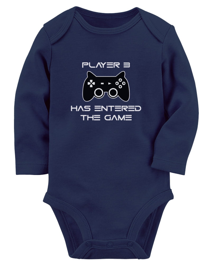 Player 4 Has Entered The Game Baby Onesie Shirt Shower Gift Newborn Gerber 
