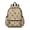 Floral Cat Beige Pattern, variant on Space Cat and Galaxy Black Pattern Cute School Backpack with Padded Back and Adjustable Shoulder Straps 13.4"x11"x4.7"