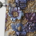 thumbnail image 2 of Designart "Majestic Gilded Royalty" Floral Blackout Curtain Single Panel, 2 of 4
