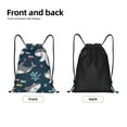 thumbnail image 5 of Bingfone Friendly Smiling Sharks Drawstrings Backpacks Bags For Men Women Gym Drawstrings Bag, 5 of 9