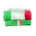 thumbnail image 2 of Sombrero mexicano con diadema peluda, diadema peluda verde, tocado para el cabello, disfraces mexicanos para mujeres, hombres, fiestas deportivas, gorra de fibra de poliéster, 2 of 6