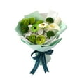 thumbnail image 3 of Ramo de flores de jabón, jabón de baño, flores, decoración de dormitorio, flores artificiales hechas a mano Verde, 3 of 9