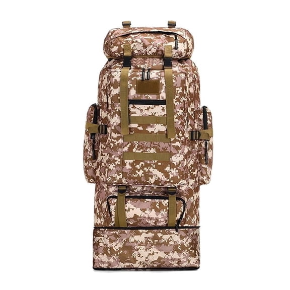 GASTROPOD 100L Travel Hiking Backpack, Water Resistant Camping Daypack With Multiple Compartments For Outdoor Sports